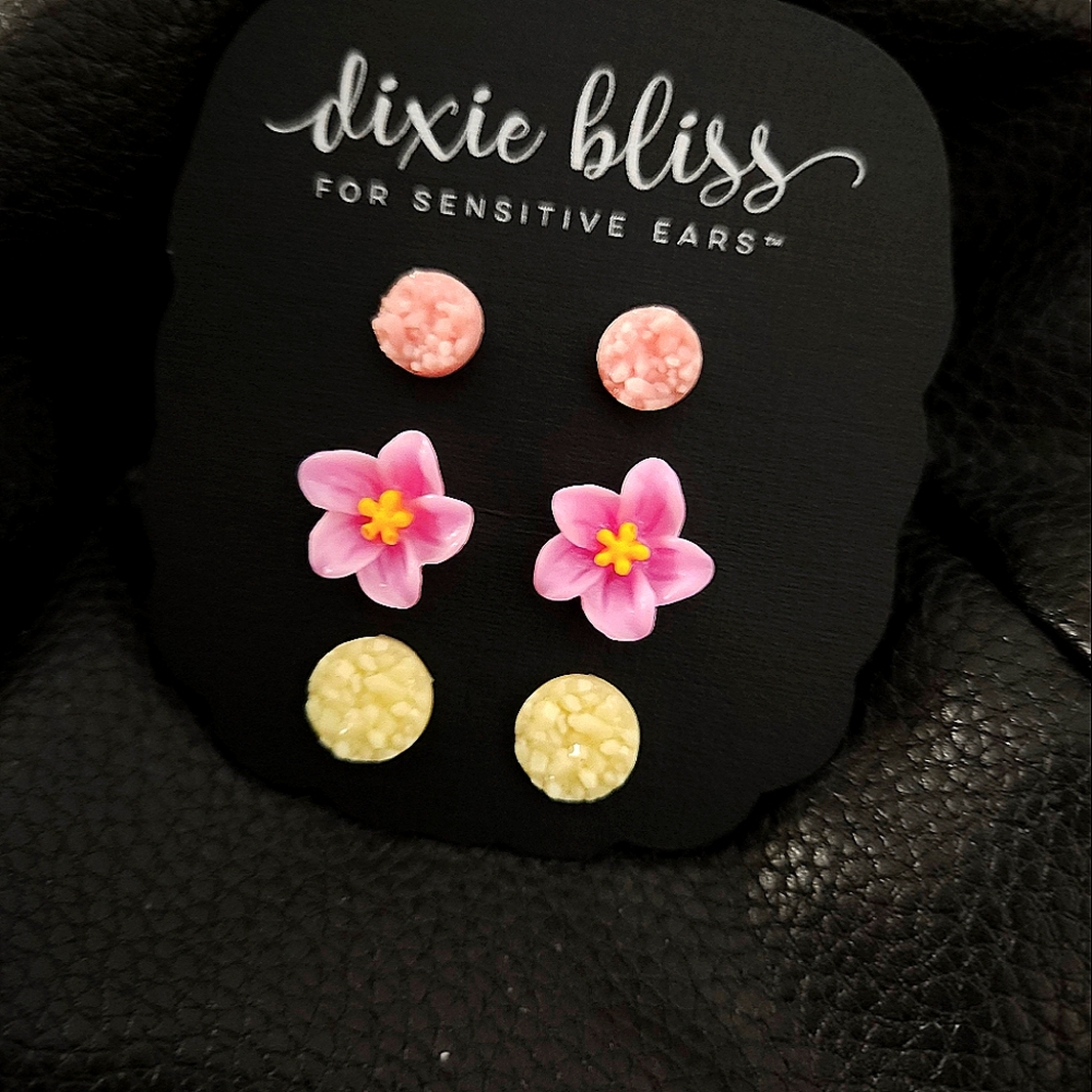 Druzy earring set